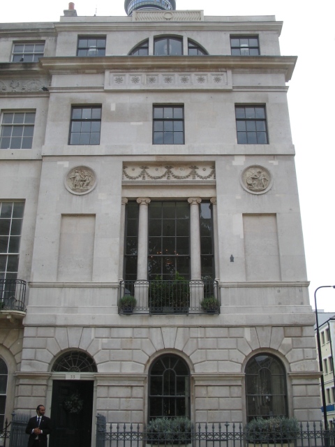 Location house at Fitzroy Square in London W1