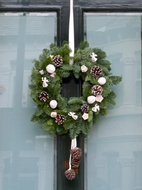 Christmas Wreaths from the streets of London Xmas 2010