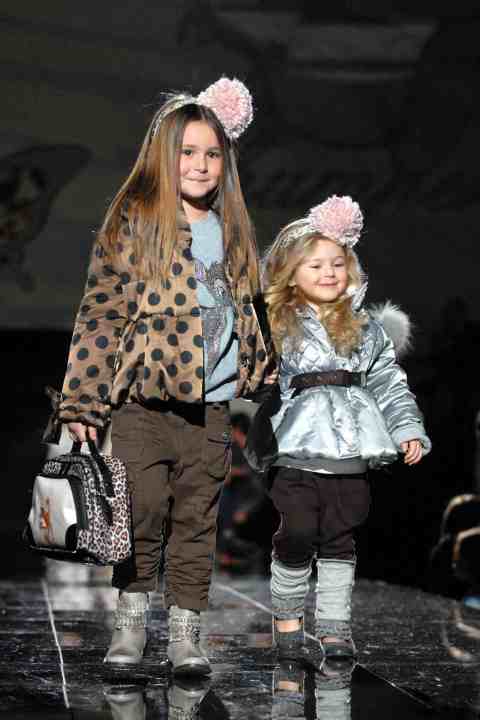 Monnalisa satin padded jackets for girls fashion winter 2011