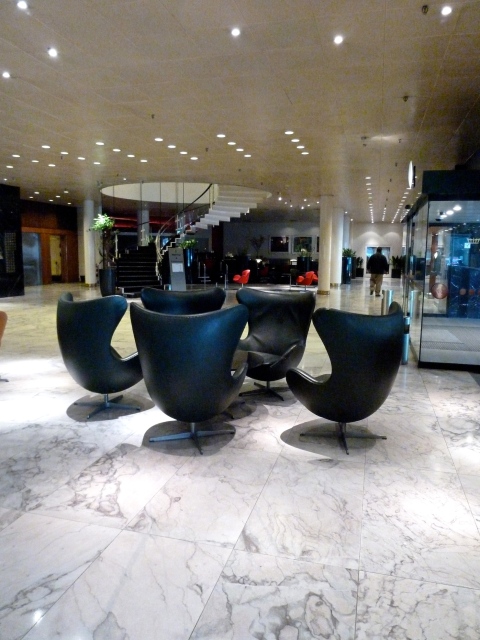 The revamped lobby at The Radisson Blu in Copenhagen