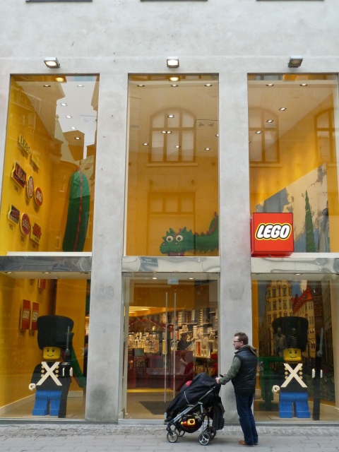 Lego store Copenhagen shop front Feb 2011