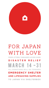 For Japan with Love, Shelterbox USA donations