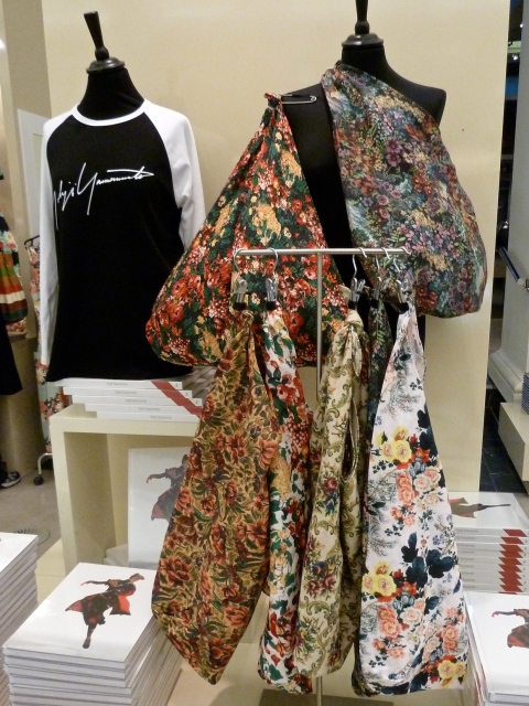Bags are made from a selection of flora; prints used for the s/s 2011 Menswear collection by Yohji Yamamoto