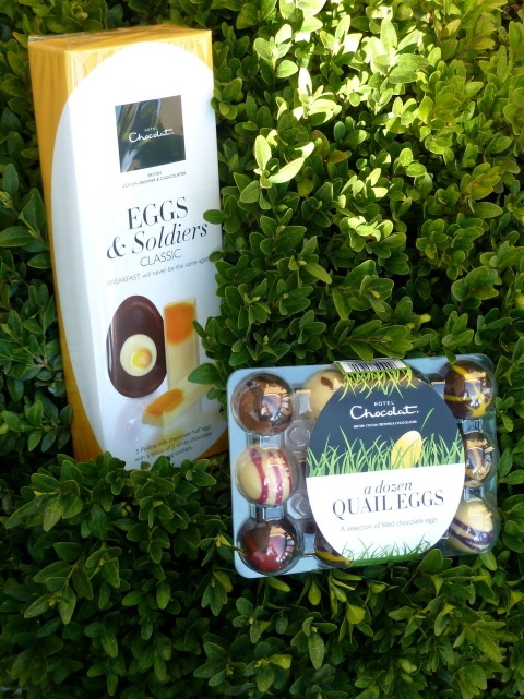 Hotel Chocolat, egg halves and soldiers or quails eggs for a different Easter egg