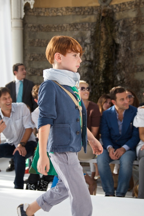 Supersoft denim for boys tailoring at Fendi summer 2012 collection shown in Florence