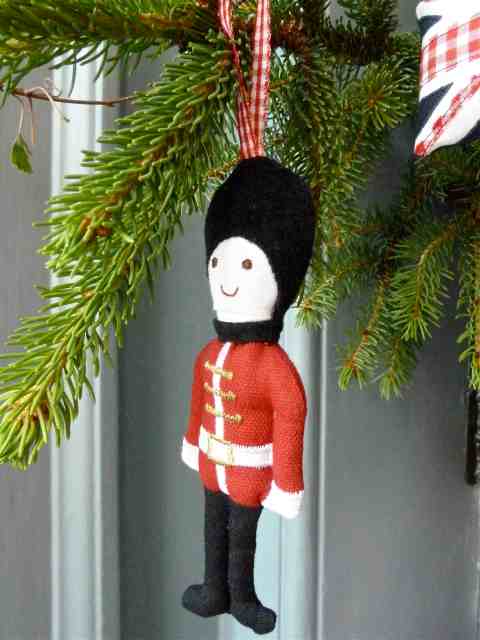 Soldier Xmas tree decoration from The Little White Company for Christmas 2011