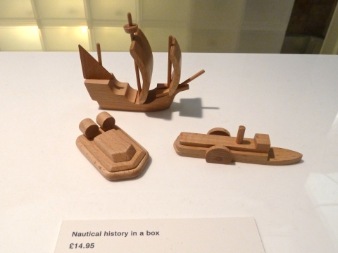 Interesting wooden nautical history in a box from Muji winter 2011