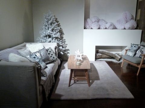Cool Nordic silver grey and white interiors for Christmas 2011 from Marks and Spencer