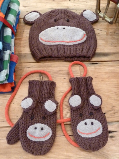 Cute kids knitted hat and gloves set from Boden for Christmas 2011