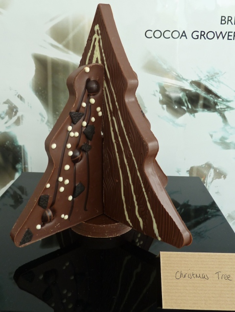 Stand up chocolate Christmas tree from Hotel Chocolat for Xmas 2011