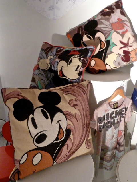 Brilliant retro look Mickey Mouse cushions from Paul Smith