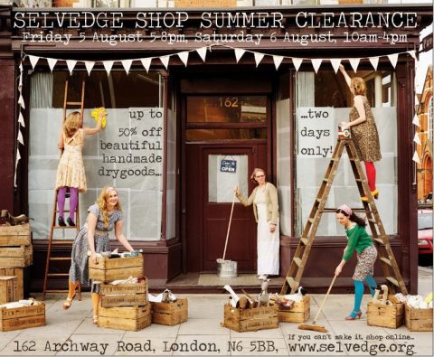 Selvedge shop clearance 5th and 6th August