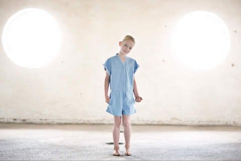 Soft chambray playsuit from Sprout by Gro for kidswear summer 2012