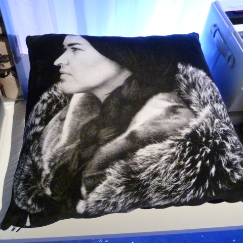 By Nord, arctic portrait cushion for Xmas 2011 at Selfridges