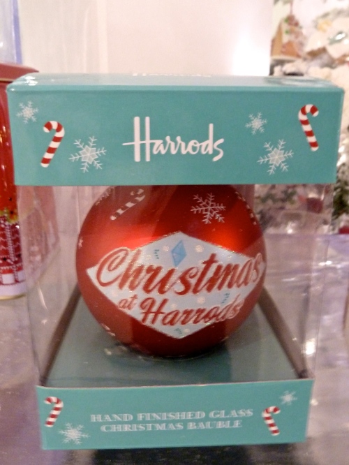 Harrods own traditional Christmas bauble, guess its a great tourist gift!