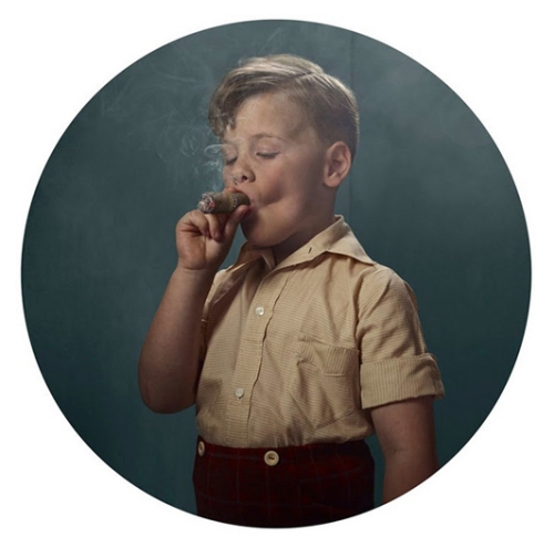 Photo series of children smoking by Frieke Janssens, Nov 2011